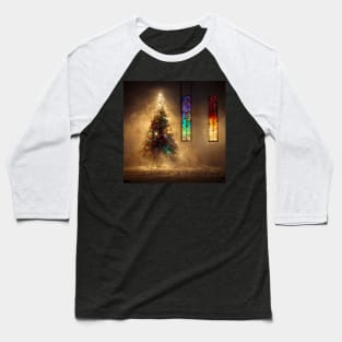 Christmas Tree Spooky Haunted Baseball T-Shirt